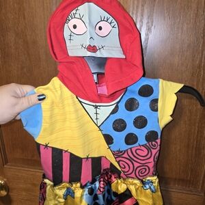 Nightmare Before Christmas Sally Dress Hood with Tutu - 2T - EUC